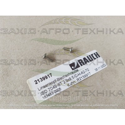 Гвинт саморіз ISO 7049-ST 2.9x9.5 - R2139917