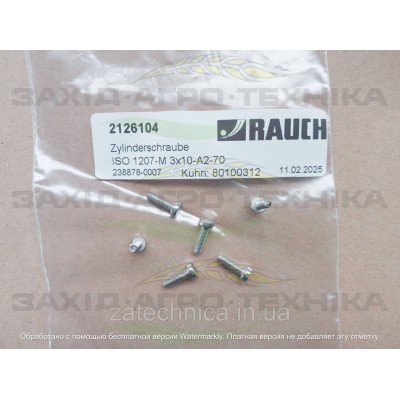 Болт ISO 1207-M 3x10-A2-70 - R2125203