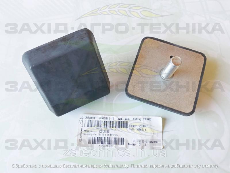 Буфер резиновий 80х80х30 М12х35 - 9242180
