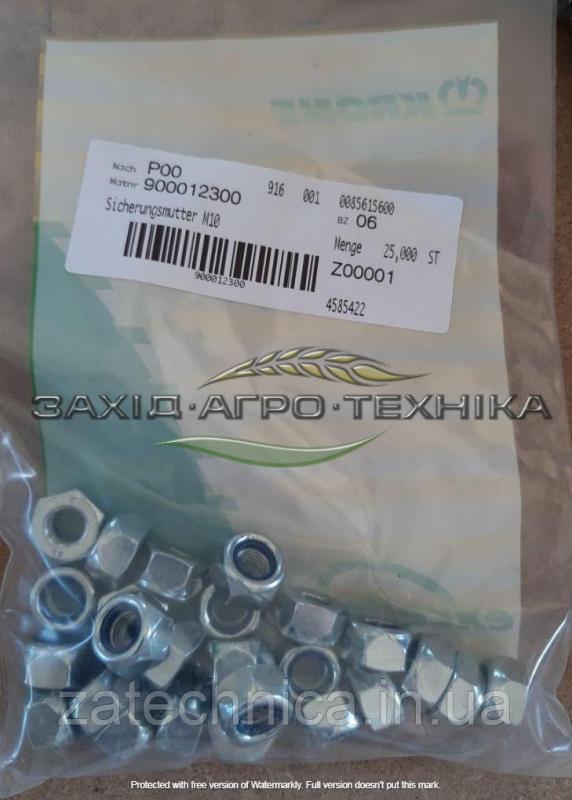 Гайка шестигранна самостопорна М10 - 900012300