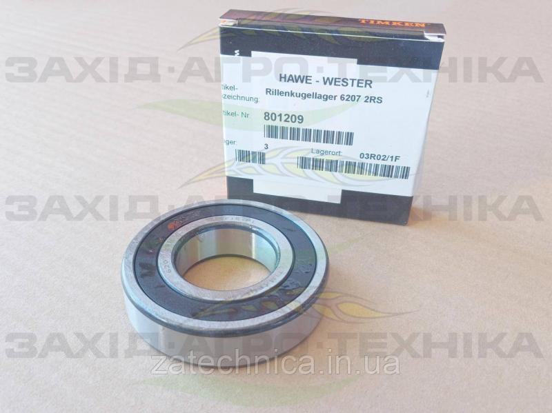 Підшипник кульковий 6207 LLU - 801209